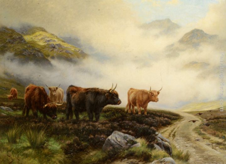 Wright Barker Highland Cattle in a Pass